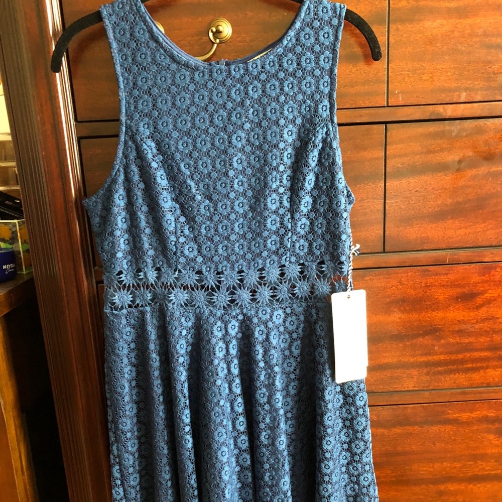 Brand new blue lace dress